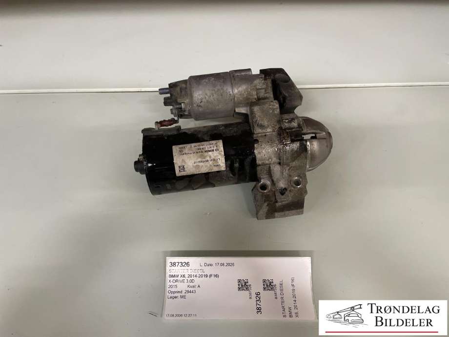 Starter diesel til BMW X6 2014-2019 (F16) (F16) (12 41 8 515 900|12 41 8 581 098|12 41 7 801 203|12 41 7 802 508|12 41 7 811 601|12 41 8 511 746|12 41 8 519 153|8 570 238|8 570 382|7802508|)