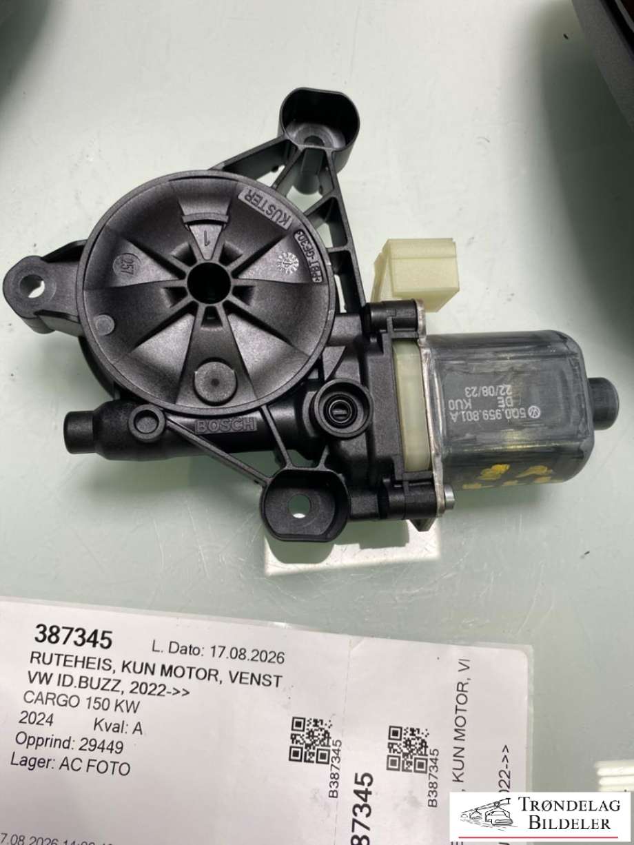 Ruteheis, kun motor, venstre foran til VW ID.BUZZ 2022-->>  (5Q0 959 801 A|)