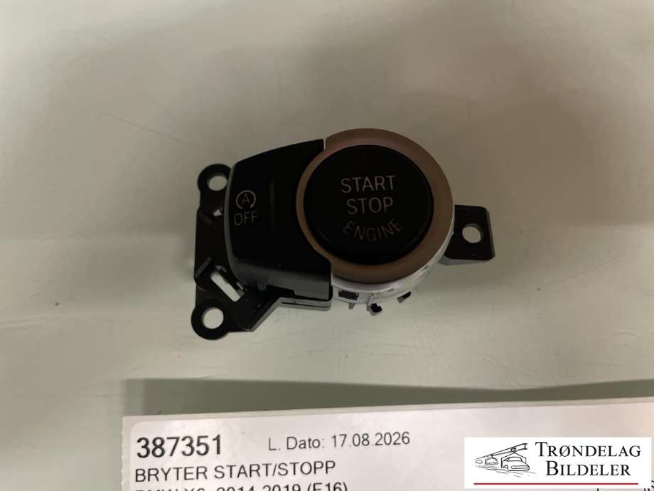 Bryter start/stopp til BMW X6 2014-2019 (F16) (F16) (61 31 9 291 689|)