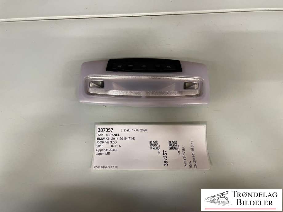 Taklyspanel til BMW X6 2014-2019 (F16) (F16) (43927793202|)