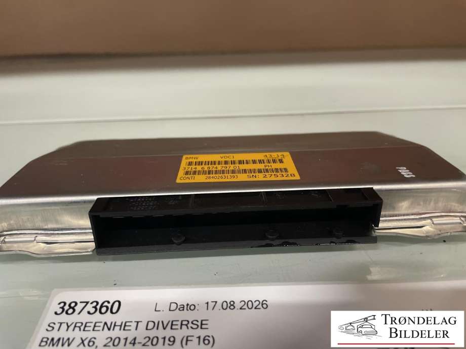 Styreenhet diverse til BMW X6 2014-2019 (F16) (F16) (3714 687479701|28402631393|)