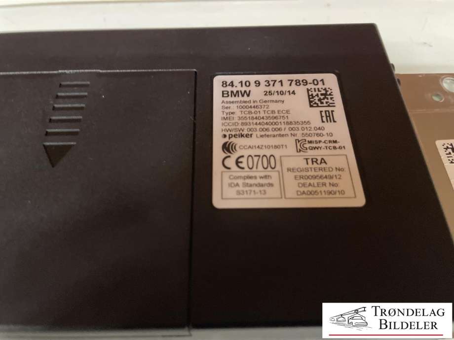 Styreenhet diverse til BMW X6 2014-2019 (F16) (F16) (84.10 9 36 789-01|)