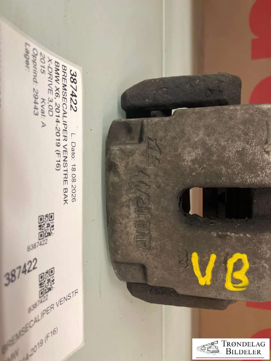 Bremsecaliper venstre bak til BMW X6 2014-2019 (F16) (F16) (34 21 6 776 787|)