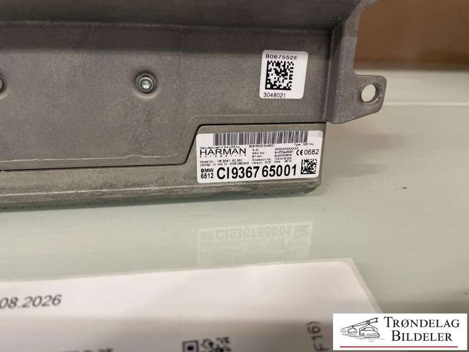 Bilstereo til BMW X6 2014-2019 (F16) (F16) (65 12 6 819 950|65 12 6 826 790|)
