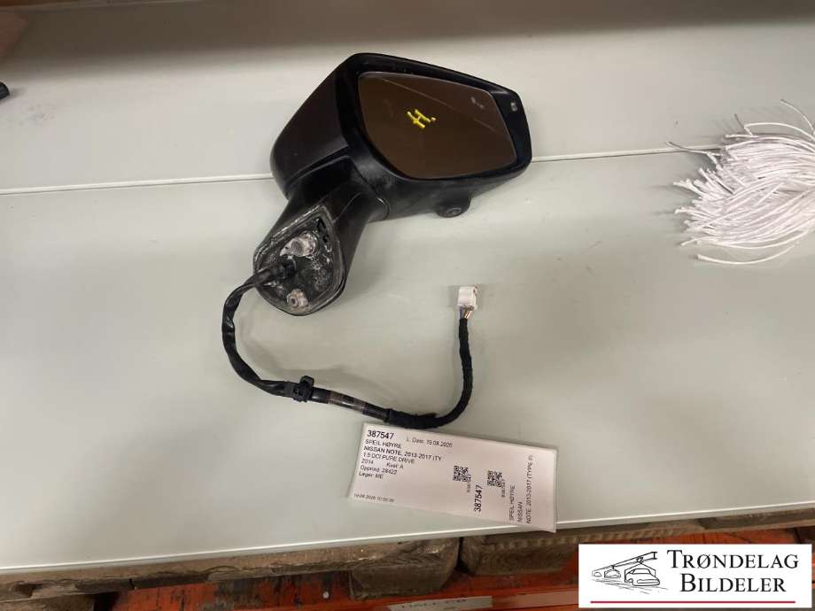 Speil høyre til Nissan Note 2013-2017 (Type II) (963013VF0C|)