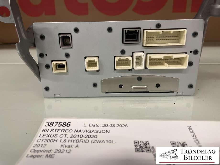 Bilstereo navigasjon til Lexus CT 2010-2020 (86805-48160|)