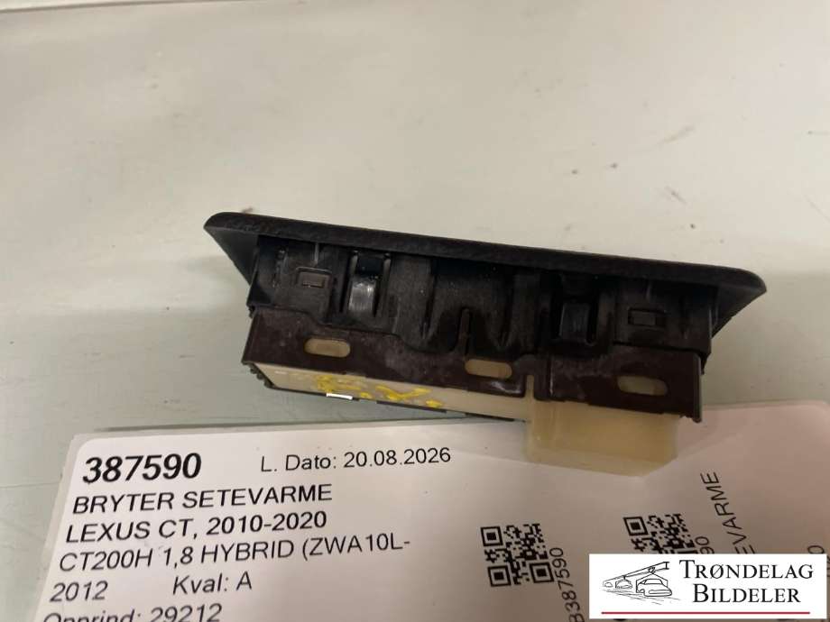 Bryter setevarme til Lexus CT 2010-2020  (8492776020|)