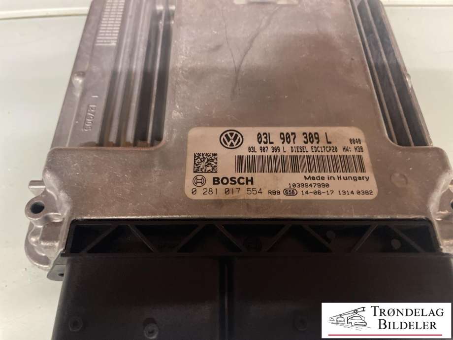 Styreenhet motor til VW Transporter / Caravelle 2009-2015 (Fase 2) (T5) (T5) (03L907309L|281017554|)