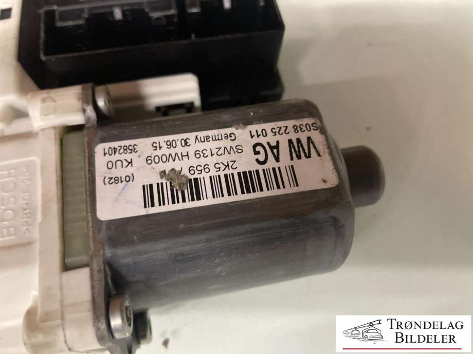 Ruteheis, kun motor, venstre foran til VW Caddy 2015-2020 (Type III, Fase 3) (2K5 959 702 A|)