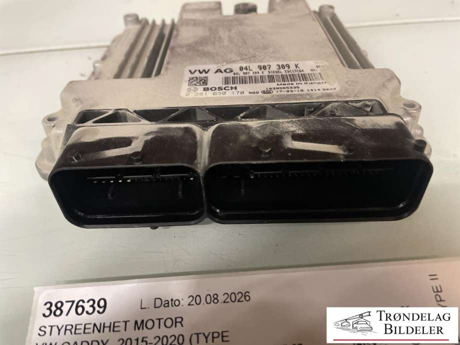 Styreenhet motor til VW Caddy 2015-2020 (Type III, Fase 3) (04L 906 016 BS|)