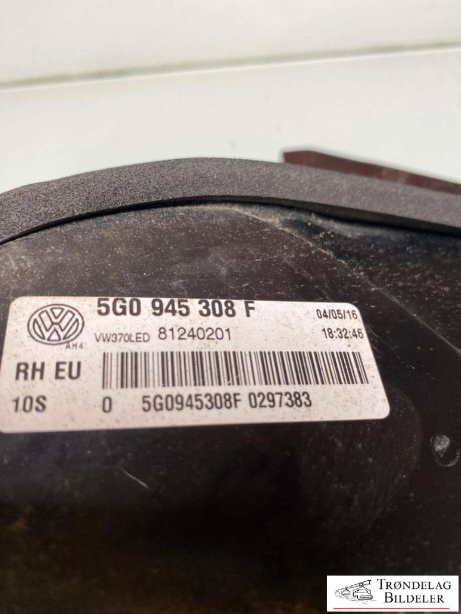 Baklykt høyre indre til VW e-Golf 2014-2017 (Fase 1) (5G0 945 308 F|)