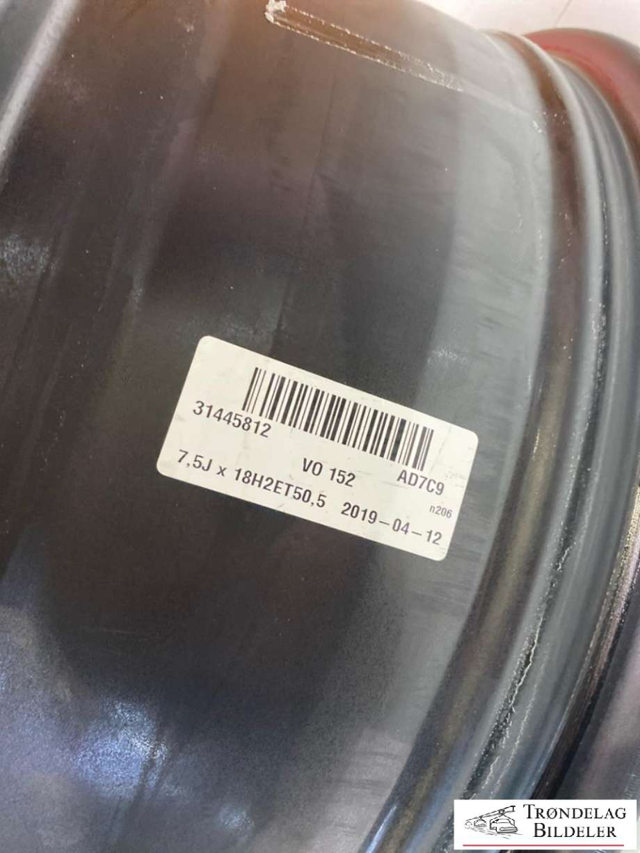 Felg aluminium til Volvo XC40 2018-2024 (OEM|31445812|7.5X18|ET50.5|R126|)