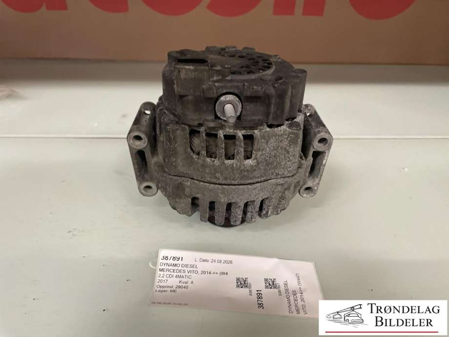 Dynamo diesel til Mercedes Vito, 2014-->> (W447) (W447) (A 000 906 28 22|A 000 906 28 22 80)