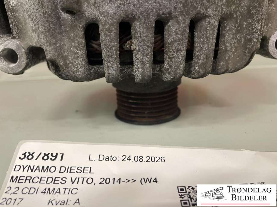 Dynamo diesel til Mercedes Vito 2014-->> (W447) (W447) (A 000 906 28 22|A 000 906 28 22 80|A 000 906 85 04|A 000 906 85 04 80|000 906 28 22|000 906 85 04)