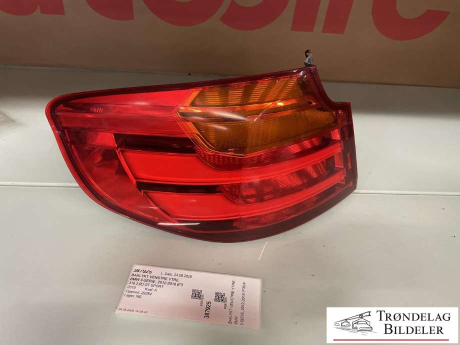 Baklykt venstre ytre til BMW 3-Serie, 2012-2018 (F30/F31/F34) (F30/F31/F34) (63 21 7 286 037)