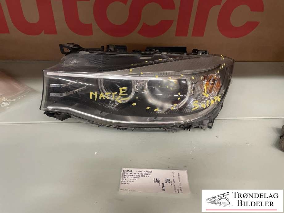 Frontlykt venstre xenon til BMW 3-Serie 2012-2018 (F30/F31/F34) (F30/F31/F34) (63 11 7 355 555|)