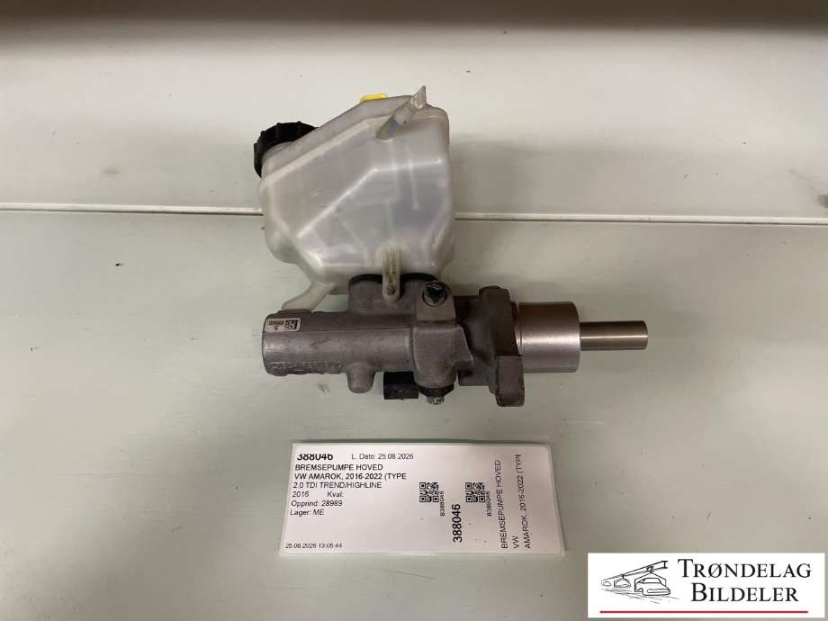 Bremsepumpe hoved til VW Amarok, 2016-2022 (Type I, Fase 2)  (2H0 611 019 C)