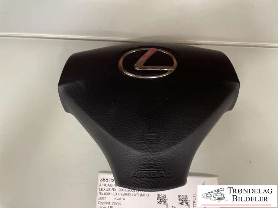 Airbag rattpute til Lexus RX 2003-2009 (Type II) (XU30) (XU30) (4513048110C0|)