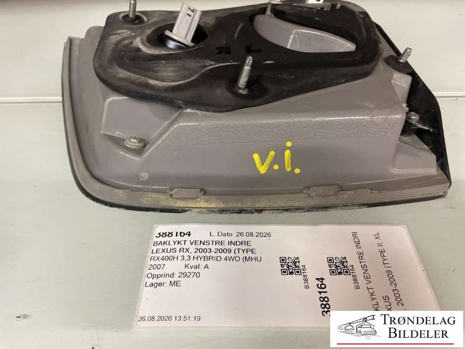 Baklykt venstre indre til Lexus RX 2003-2009 (Type II) (XU30) (XU30) (8159148061|)