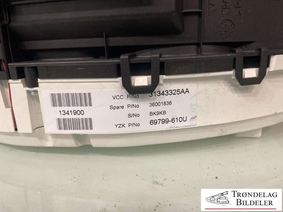 Instrumentpanel til Volvo XC70 2008-2013 (Type II, Fase 1) (31343325AA|36002195|)