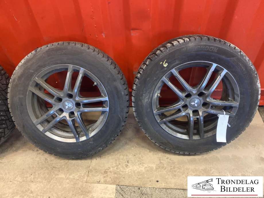 Hjulsett aluminium vinter til Mitsubishi Outlander 2015-->> (Type III, Fase 2)  (HANKOOK WINTER PIKE|215/65-R17 103T/ET38|MØNSTERDYBDE 9MM|PROD 15.23)