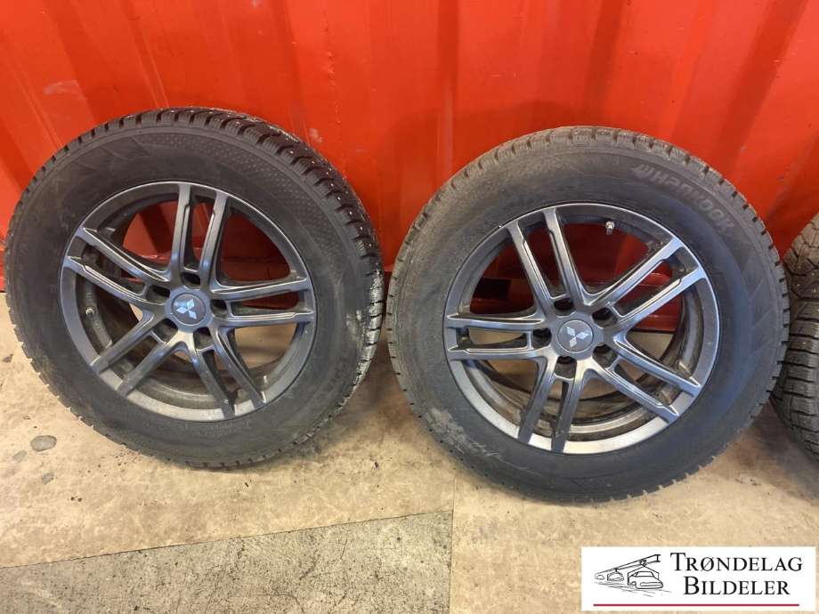 Hjulsett aluminium vinter til Mitsubishi Outlander 2015-->> (Type III, Fase 2)  (HANKOOK WINTER PIKE|215/65-R17 103T/ET38|MØNSTERDYBDE 9MM|PROD 15.23)