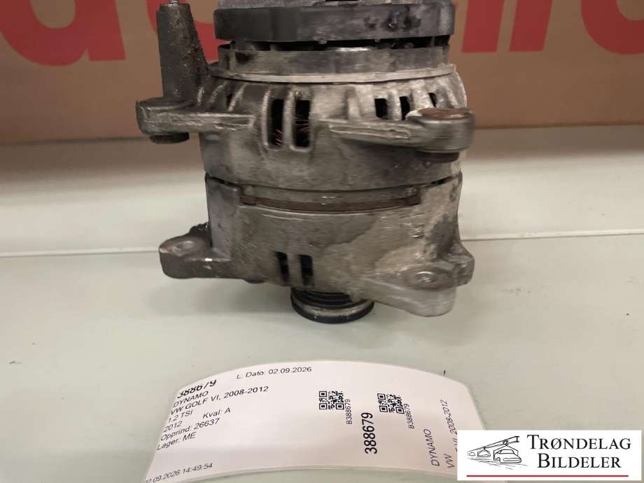 Dynamo til VW Golf VI 2008-2012  (03F 903 023 D|03F 903 023 J|03F 903 023 DX|03F 903 023 F|)