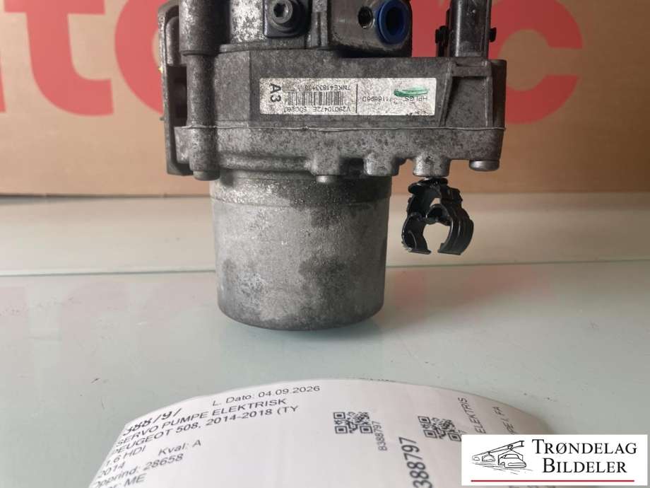 Servo pumpe elektrisk til Peugeot 508 2014-2018 (Type I, Fase 2) (16 134 084 80|16 290 939 80|16 238 362 80|1606406680|1607460280|1609238580|1609240580|1609240980|1610538580|1610538680|1610538780|1611509180|1611512080|1611563480|1611567280)