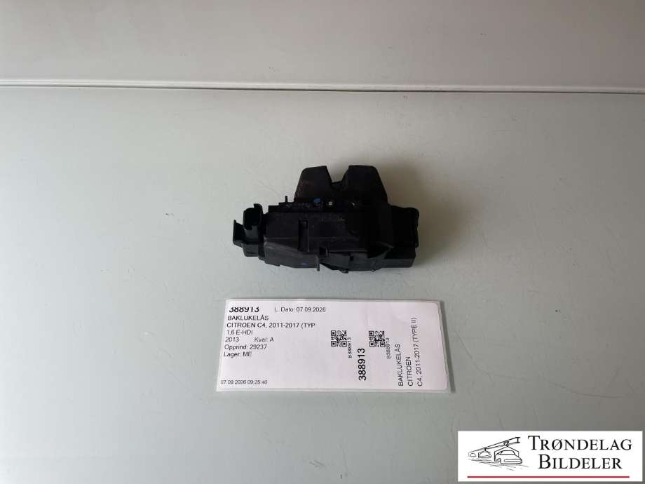 Baklukelås til Citroën C4, 2011-2017 (Type II)  (9804762080)