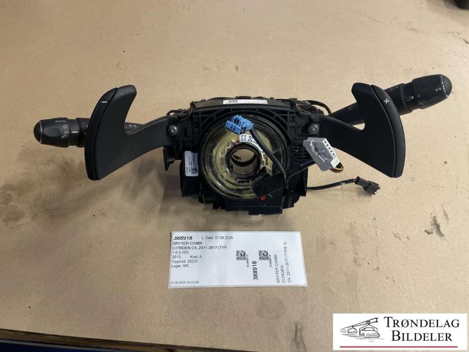 Bryter combi til Citroën C4, 2011-2017 (Type II)  (98 000 223 ZD)
