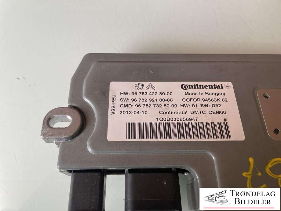 Styreenhet diverse til Citroën C4 2011-2017 (Type II)  (96 783 422 80|)