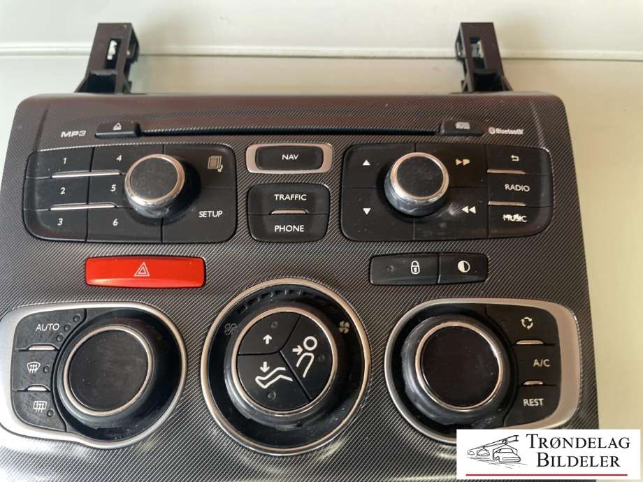 Varmeapparat betjening til Citroën C4 2011-2017 (Type II)  (6452 V9|)