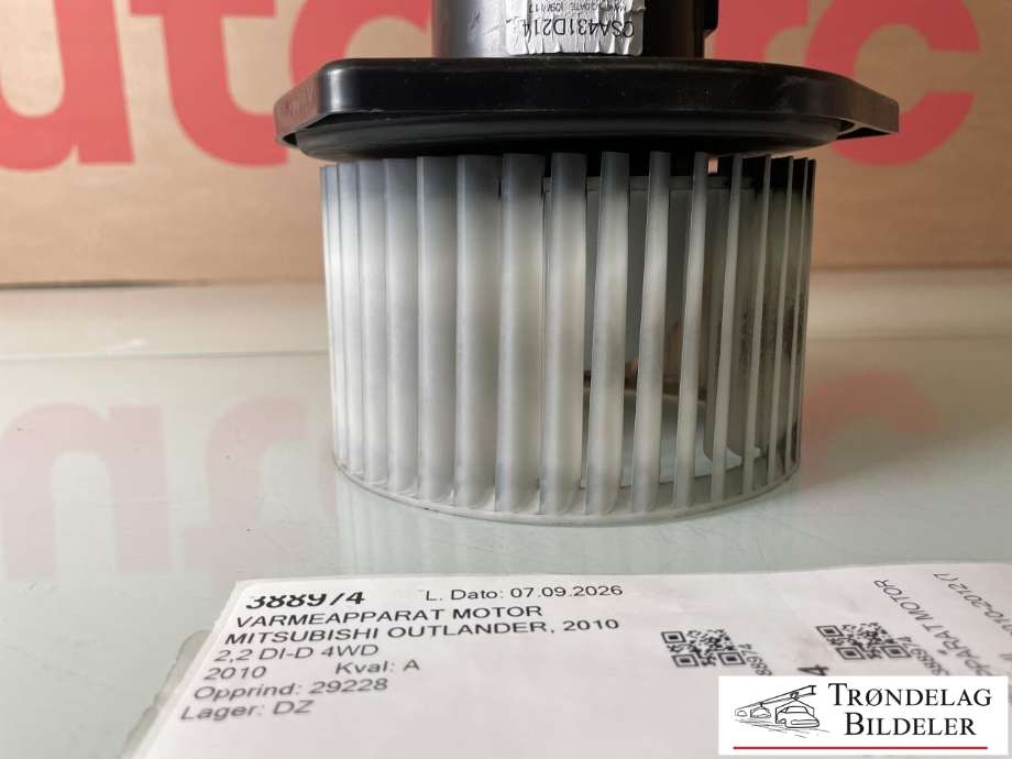 Varmeapparat motor til Mitsubishi Outlander 2010-2012 (Type II, Fase 2)  (7802A217|7802A017|7802A238|7802a357|7802a239|7802a277|7802a356|6441z4|6441cc|6441z3|1635675880|1609726680|1612376480)