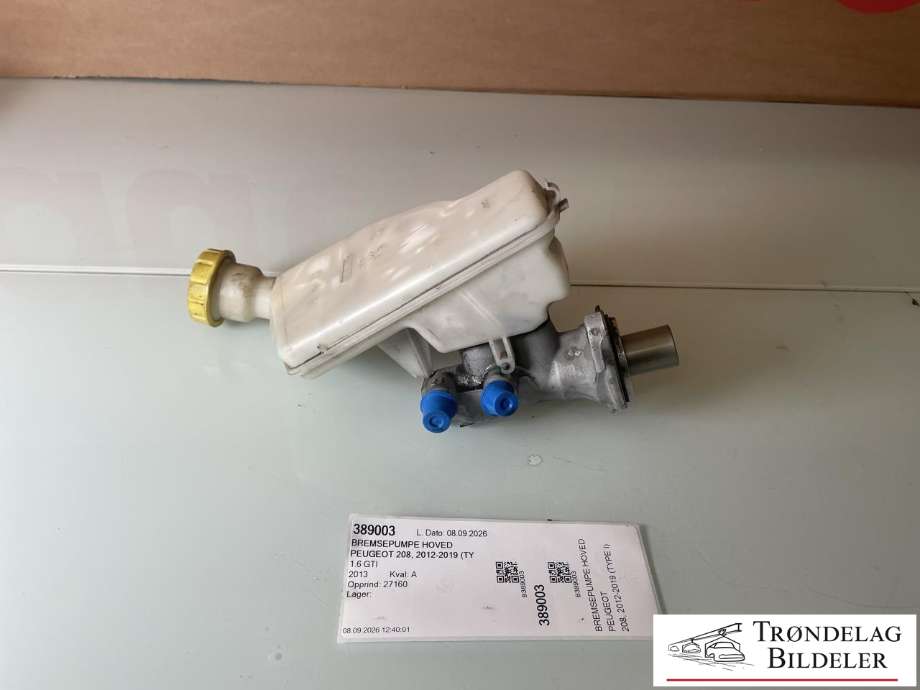 Bremsepumpe hoved til Peugeot 208 2012-2019 (Type I) (4601R9|)