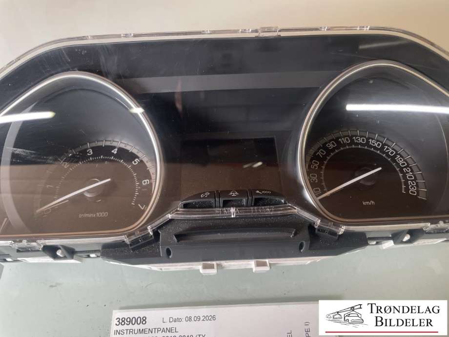 Instrumentpanel til Peugeot 208 2012-2019 (Type I)  (98 032 233 80|98 227 206 80|)