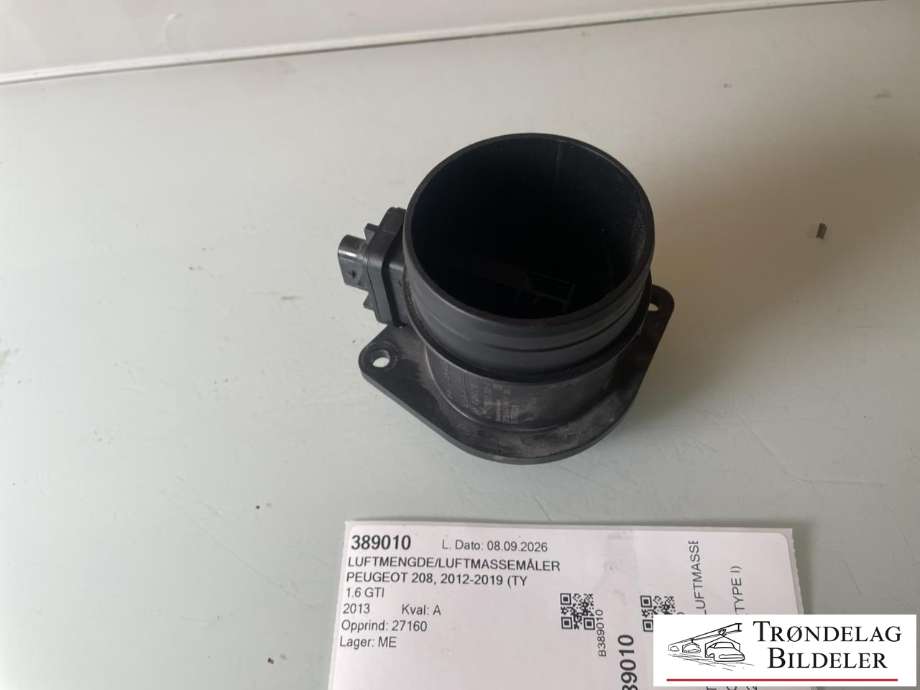 Luftmengde/luftmassemåler til Peugeot 208 2012-2019 (Type I)  (1920 RW|)