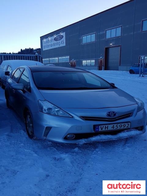 Toyota Prius +7 2012-2020 (Type III) (stasjonsvogn) (stasjonsvogn), Motorkode: 2ZR-FXE, Girkassekode: 