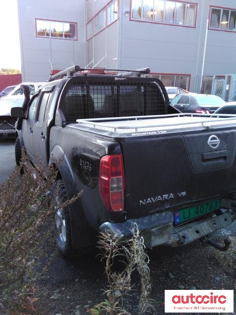 Nissan Navara 2010-2015 (Fase 2) (D40) (D40), Motorkode: V9X, Girkassekode: 