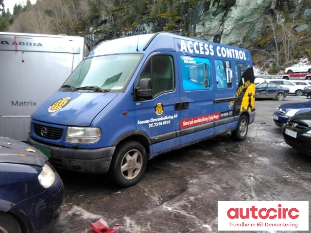 Opel Movano 1999-2010 , Motorkode: G9U 720| G9U 724| G9U 750| G9U 754, Girkassekode: