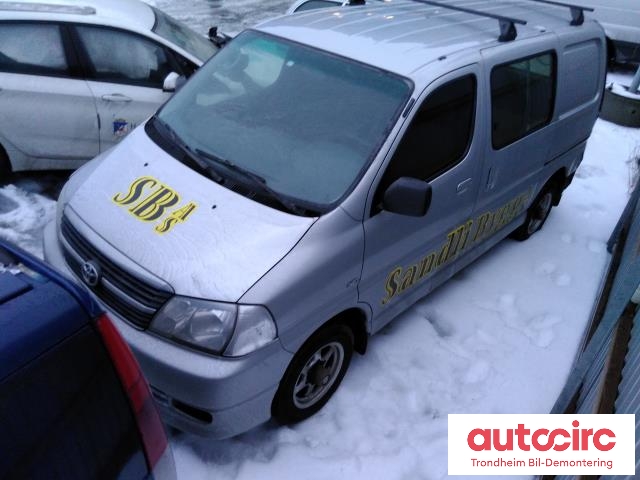 Toyota Hiace 2007-2012 (Fase 3) , Motorkode: 2KD-FTV, Girkassekode: BAKHJULSDRIFT
