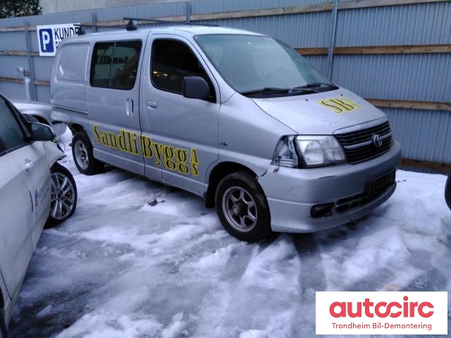Toyota Hiace 2007-2012 (Fase 3) , Motorkode: 2KD-FTV, Girkassekode: BAKHJULSDRIFT