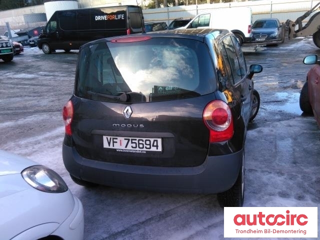 Renault Modus 2006-2008 , Motorkode: K4J G7, Girkassekode: 