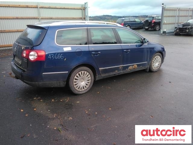 VW Passat 2005-2010 (B6) (B6), Motorkode: BKP, Girkassekode: 