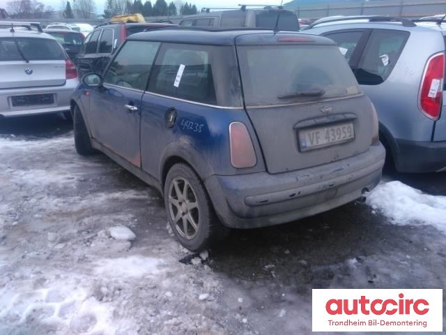 Mini One/Cooper 2001-2007 (R50-53) (R50-53), Motorkode: W10B16A, Girkassekode: GS5-65BH