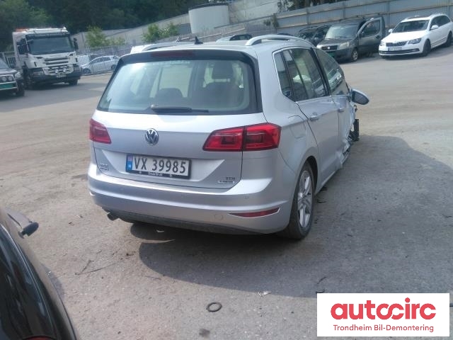VW Golf Sportsvan 2014-2018 , Motorkode: CRKB, Girkassekode: MWW