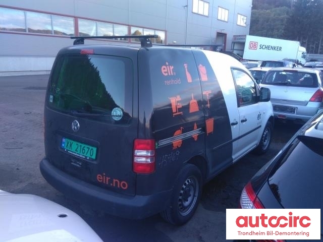 VW Caddy 2010-2015 (Type III, Fase 2) , Motorkode: CAYE, Girkassekode: MLT