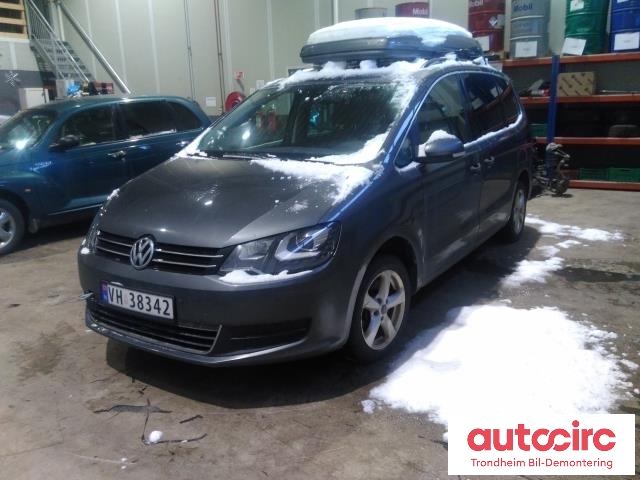 VW Sharan 2010-->> (Type II) , Motorkode: CFFB, Girkassekode: NLL