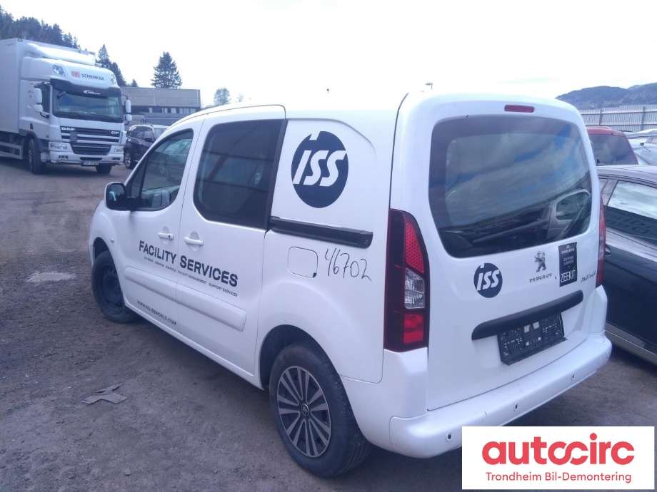 Peugeot Partner 2015-2019 (Type II, Fase 2) , Motorkode: BHY, Girkassekode: 16 122 418 80