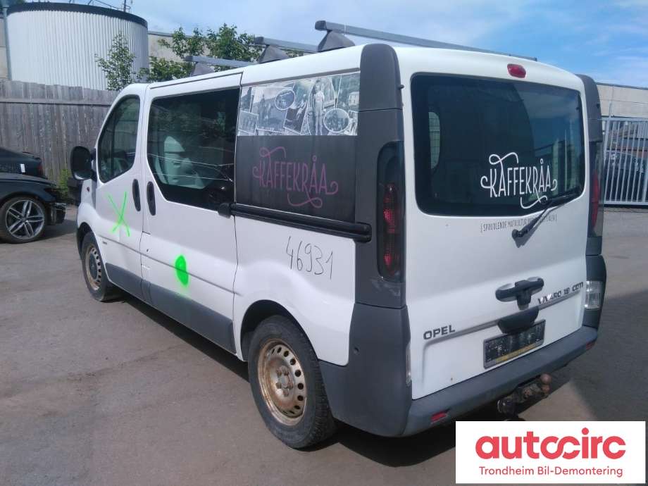 Opel Vivaro A 2001-2006 , Motorkode: F9Q-760, Girkassekode: M73