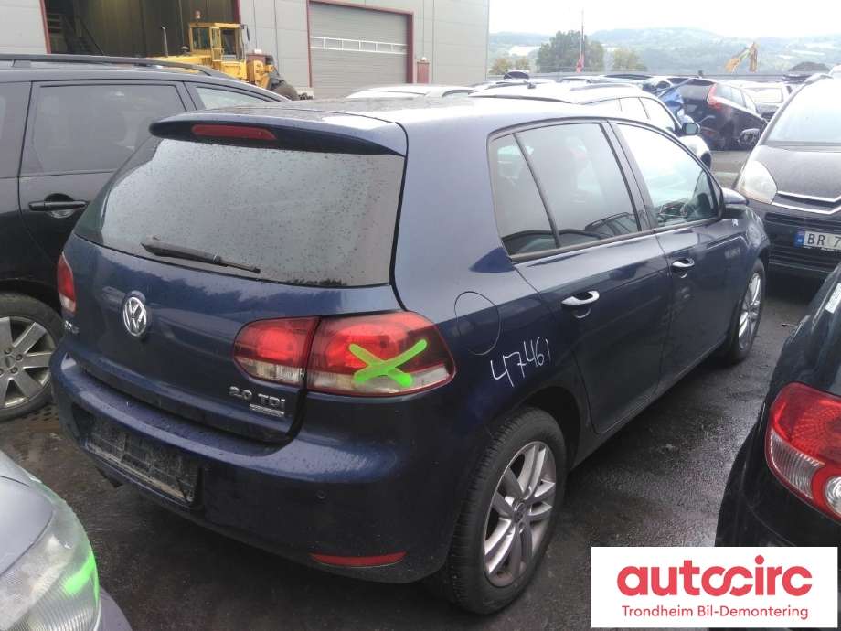 VW Golf VI 2008-2012 , Motorkode: CBAB, Girkassekode: KRN